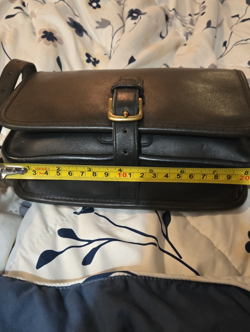 Coach Saddle Bag Black Vintage - Picture 9 of 11